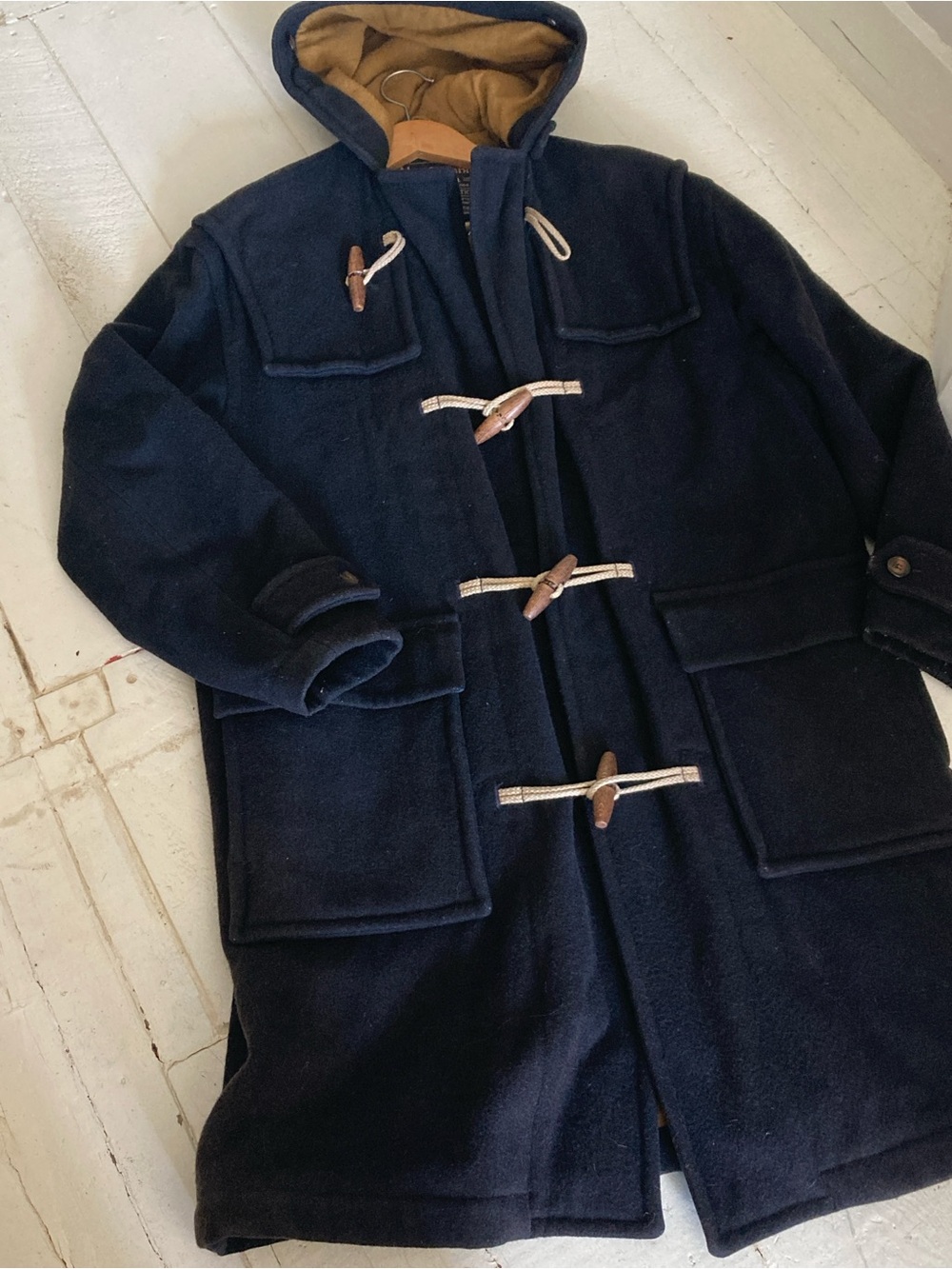 Abercrombie vintage made in Italy toggle coat wool size small medium